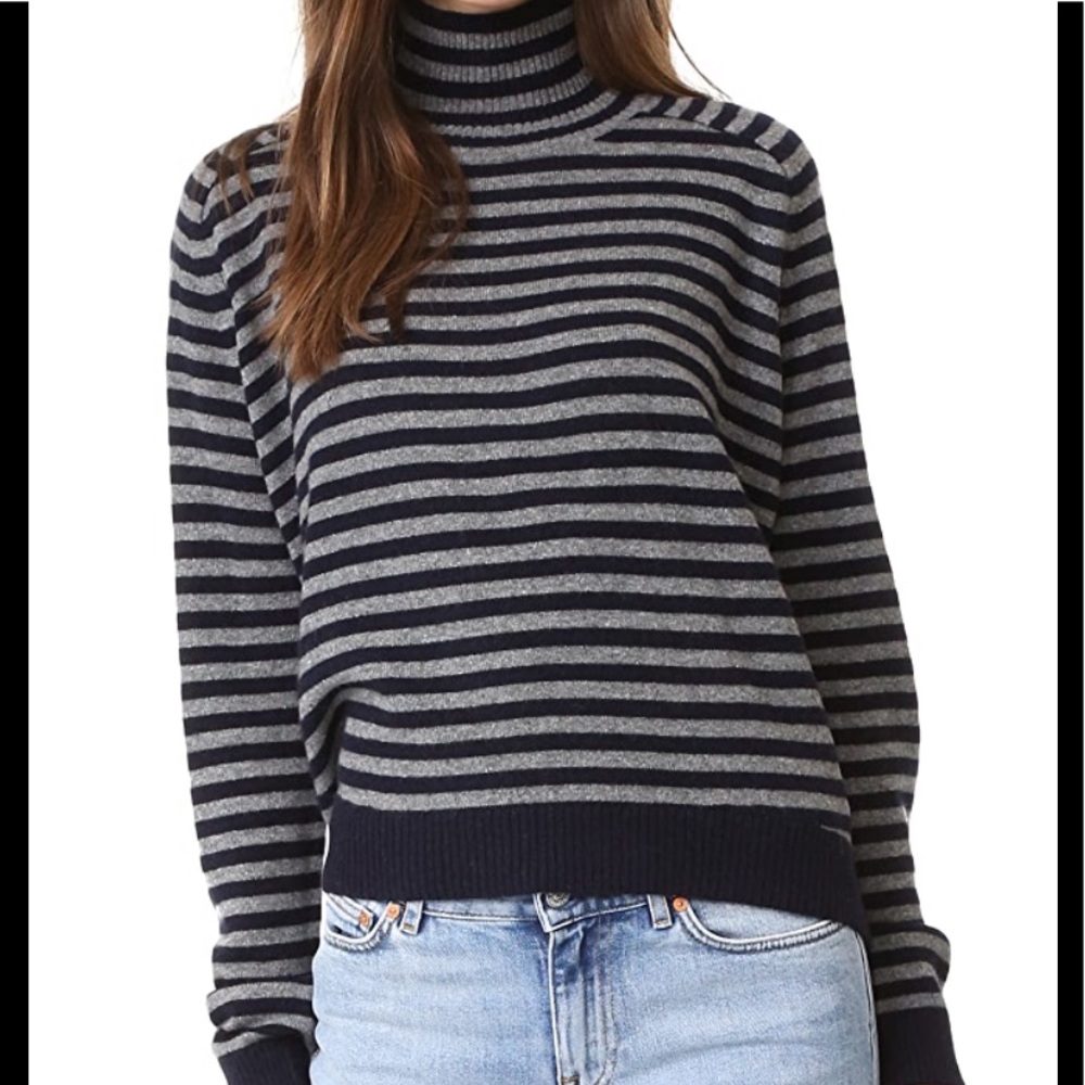 Vince Breton 100% Cashmere Cropped Sweater